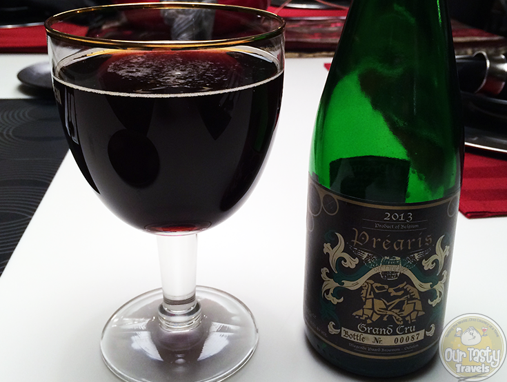 28-May-2015 : Préaris Grand Cru 2013 B.A. Bourbon (Makers Mark) by Vliegende Paard Brouwers. Bottle Nr. 00087. Quite nice flavors. Not over-strong barrel or alcohol flavors. Well balanced. #ottbeerdiary