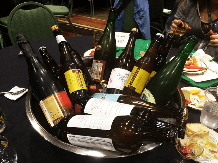 Bottles to be shared at the Ratebeer Best Award's Ceremony
