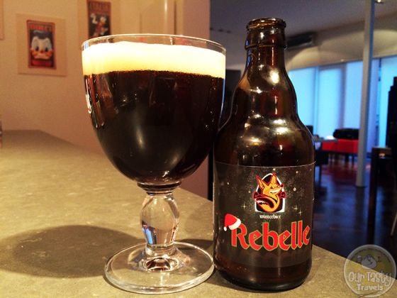 12-Mar-2015 : Rebelle Winterbier by Brouwerij 't Kroontje. Dark chocolate. Spices. Dark fruits. But yeah. 10.5% very evident. #ottbeerdiary