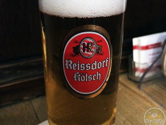 4-Apr-2015 : Reissdorf Kölsch by Privat-Brauerei Heinrich Reissdorf. Small Brauhaus outside the city center. Cheaper and more local than similar places in the altstadt, but just as good! #ottbeerdiary