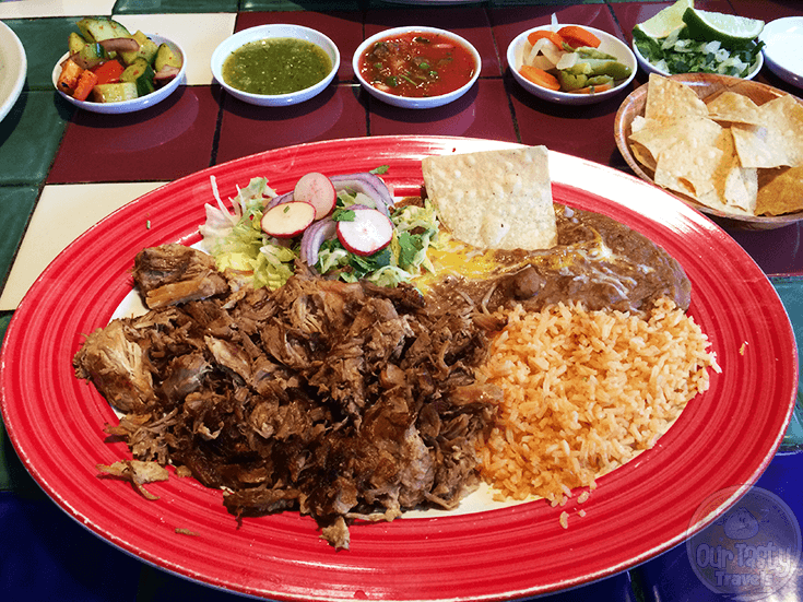 Carnitas Plate from Sal's Taco's in West Sacramento, California