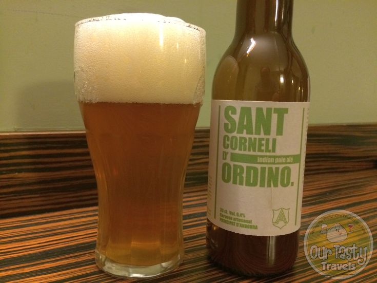 28-Apr-2015 : Sant Corneli D' Ordino by Cervesa Alpha. Rated the #1 beer from Andorra. A nice hoppy bitterness, with herbal undertones. Very happy to have found this one at La Birreria in Andorra La Vella. #ottbeerdiary