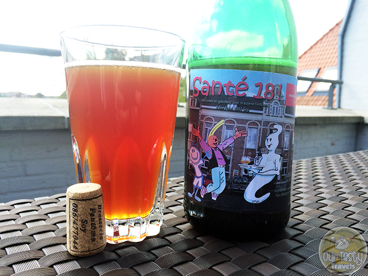 18-April-2015 : Santé-18! by Brasserie Fantôme. Tastes like a fine blend of a lambic, a saison, and a cider. Very tasty, with the sour, the funk, and the apple all coming through. #ottbeerdiary