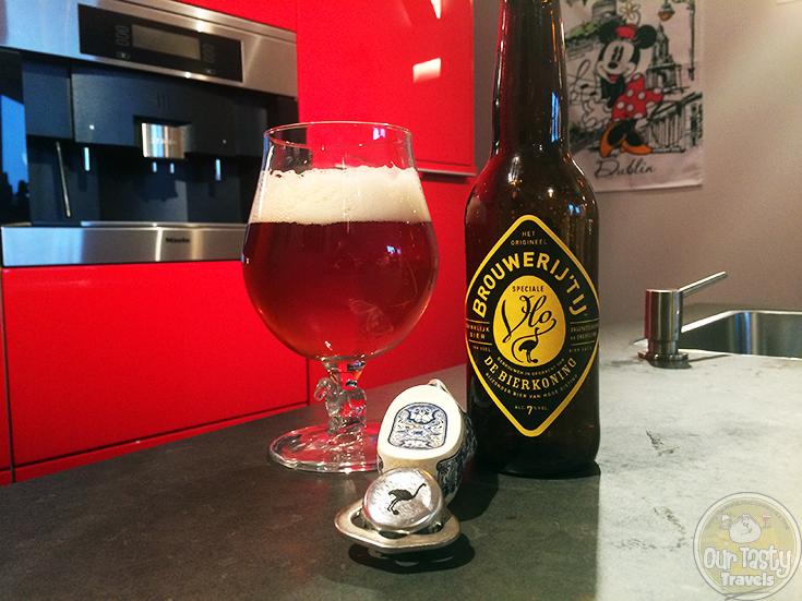18-Aug-2015: Speciale Vlo by Brouwerij 't Ij. For De Bierkoning in Amsterdam. A hoppy, bitter, Amber ale. Very tasty! This beer won a silver medal at the 2012 Brussels Beer Challenge. They were robbed! #ottbeerdiary