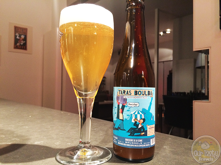 13-Feb-2015: Taras Boulba Extra Hoppy Ale by Brasserie de la Senne of Brussels. A hoppy bitter pale ale. Not too strong, dry and drinkable. #ottbeerdiary