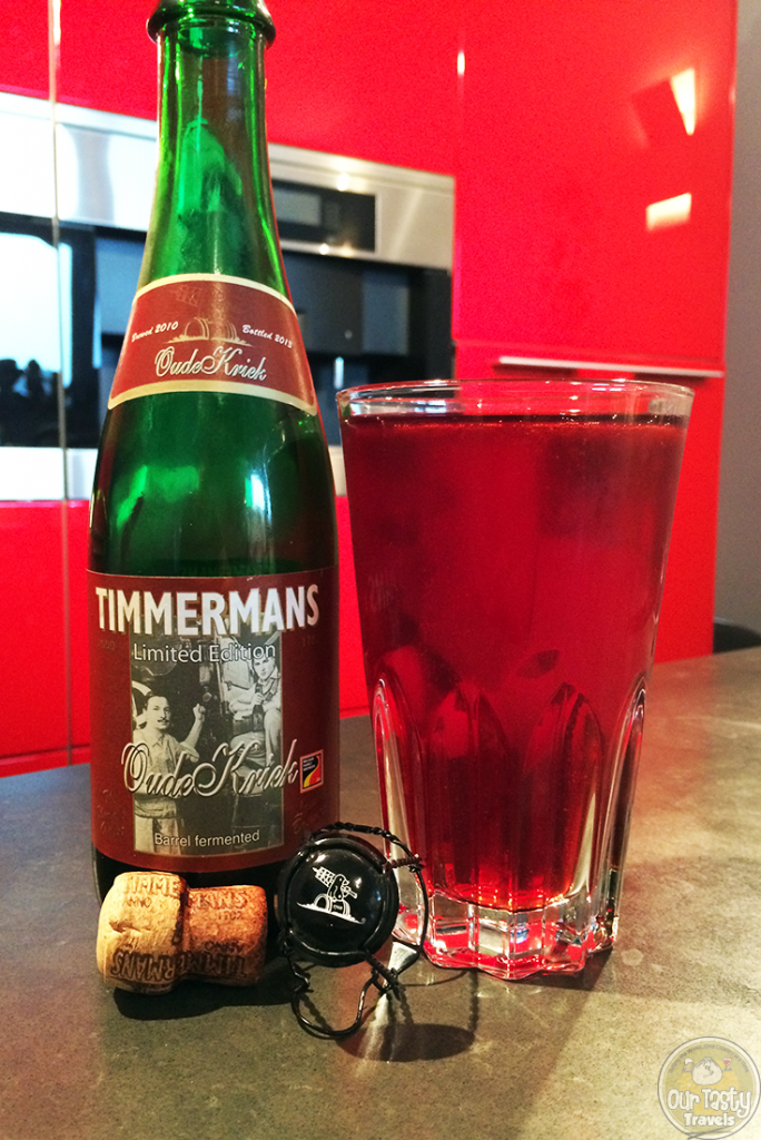 19-Jul-2015 : Limited Edition Oude Kriek (2013) by Brewery Timmermans. I'll be honest, I wasn't expecting much from this one, thinking it would be a normal, oversweet cherry bomb Kriek. I was happily mistaken! This beer has a very sour lambic base, which balances out quite well once the bottle is open a few minutes. A very enjoyable Oude Kriek! #ottbeerdiary