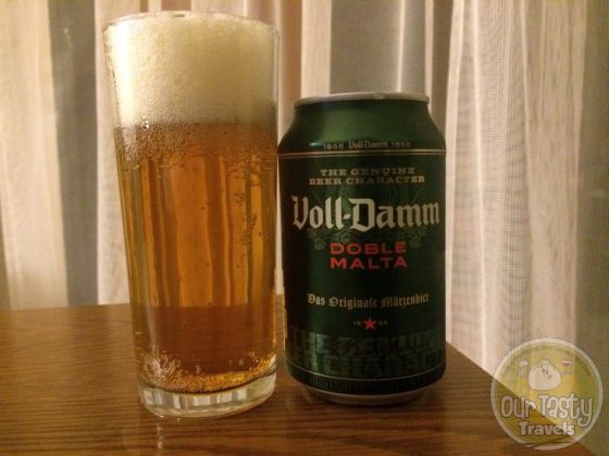 8-May-2015 : Voll-Damm Doble Malta by Grupo Damm. Bitter in a pilsnery way. And sweet from the malts. Too sweet for my taste. #ottbeerdiary