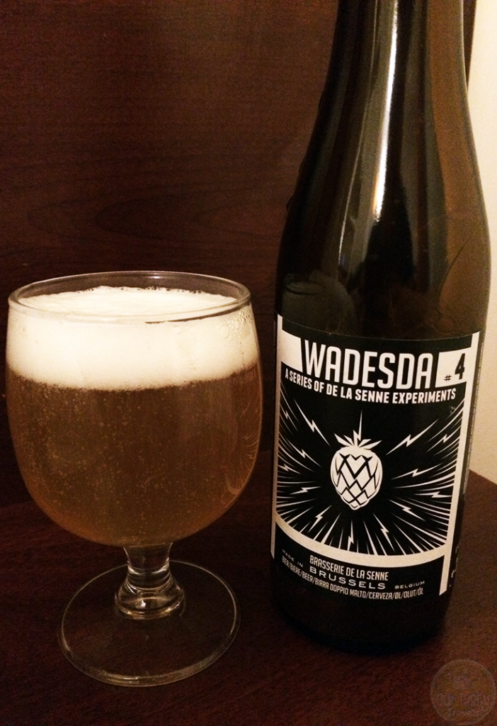 03-Oct-2015: Wadesda #4 by Brasserie de la Senne. Very clean, bitter yet fruit flavor. This is quite tasty! Well done! #ottbeerdiary